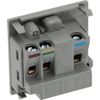 BG EM5ASG Euro Module 5A Round Pin Unswitched Socket - Grey