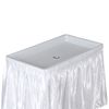 Party Ice Table W/ Cooler Matching Skirt For Elegant Refreshment Display HDPE