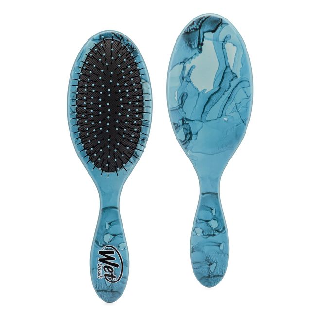 WetBrush Original Entwirrender Haarbürste, Ultraweiche Intelliflex-Borsten zum sanften Lösen von Knoten, Wet Brush Entwirrer ist schonend zum Haar, Terrain Texturen Kollektion, Arktisblau