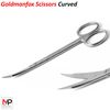 Goldman Fox Scissors curved 12 cm Dental surgical Micro shears Lab Instruments