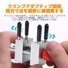 CMD Mini Metal Vice Plastic Tool Desktop Vise Mini Vise High Precision Detailed Work Model Clamp Fixing (A:Red)
