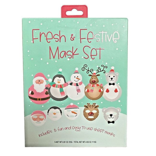 Fresh & Festive Mask Set - Includes 5 Fun & Easy to Use Sheet Masks