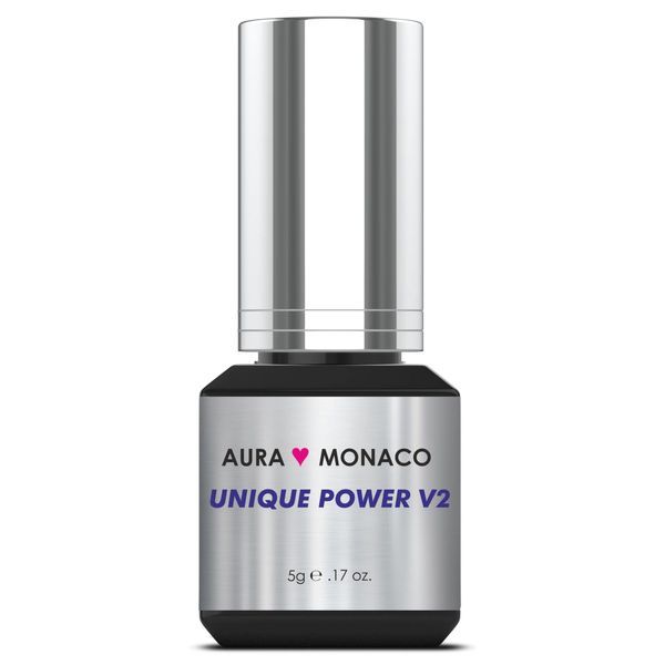 AURA Monaco Wimpernkleber Unique Power 5g 5ml für künstliche Wimpern Fortgeschrittene Lash Glue for false lashes lash extensions quick drying ultra strong long lasting beginner & advanced adhesive