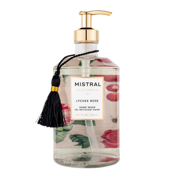 Mistral Luxe Hand Wash, Lychee Rose, 16.7 Fl Oz