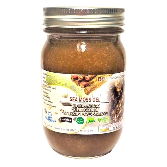 Irish Sea Moss Gel with BLADDERWRACK, BURDOCK ROOT, SOURSOP & CLOVES