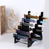 Acrylic Knife Display Case - Holds 6 Pocket Knives (Black)