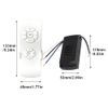 Universal Wireless Ceiling Fan Remote Control Kit, Wireless Timing Intelligent Remote Control, Adjust Wind Speeds Ceiling Fan Pendant Light Controller Switch for Light Hotel(Black+White/220 V)