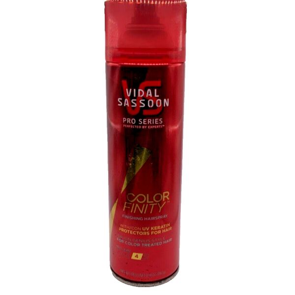 Vidal Sassoon Color Finity Finishing Hairspray UV Keratin Level 4 Hold 14oz