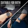 ALPINE Soft and Smooth Genuine Perforated Leather Watch Strap - Brown - 22mm