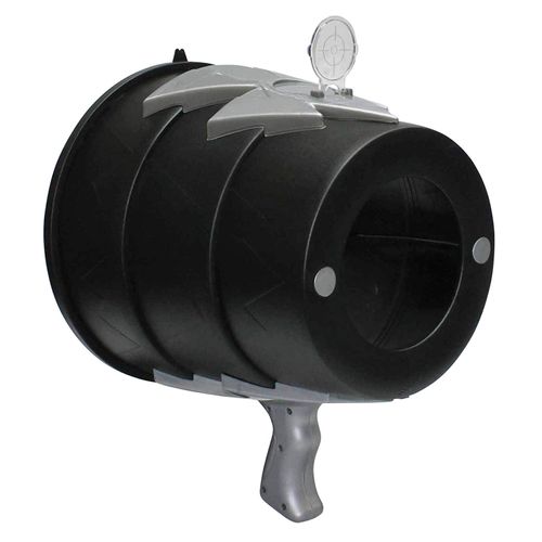 AirZooka air Blaster Toy, air Cannon Toy Fun air Gun, Launch a Powerful and Safe air Assault on Adults or Children and Animals, Best Prank Toy! (Black and Silver)