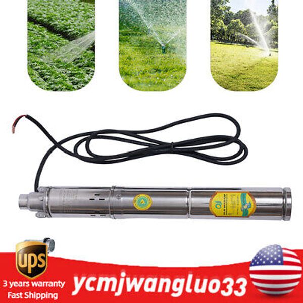 370W 24V Solar Water Pump Deep Well Solar Submersible Pump head 65m stainless