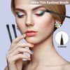 3Pcs Eyeliner Brush Kit, Professional Eyebrow Brush Flat & Fine Angled Eyeliner Brush Slanted Angled Brow Brush, Eye Makeup Brushes & Tools for Eyeshadow Cosmetics Shaping Eyebrows