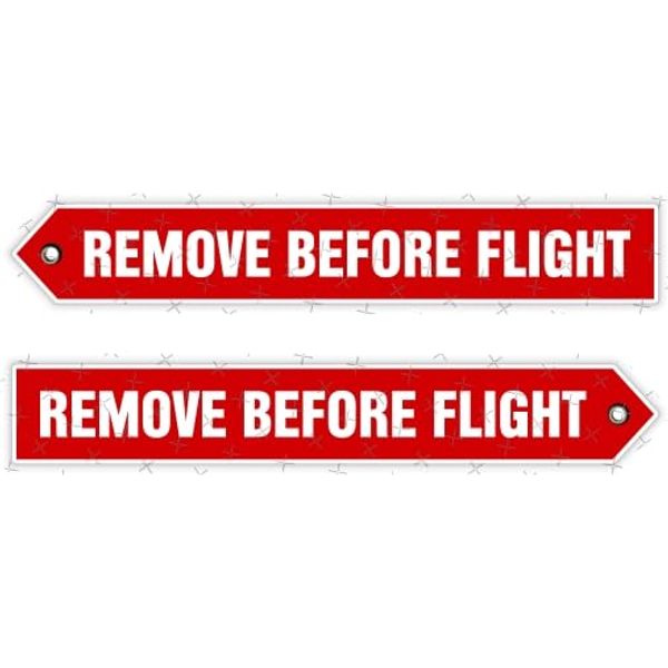 Remove Before Flight Aircraft USAF RAF 6" (150mm) Vinyl Stickers, Decals x2