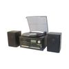 TECHPLAY ODC128BT BLUETOOTH STEREO SYSTEM RECORD PLAYER CASSETTE CD RADIO BLACK