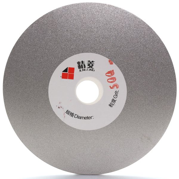 JINGLING 4" inch 100mm Diamond Flat Lap Disc Coated Grinding Disk Grit 500 Medium