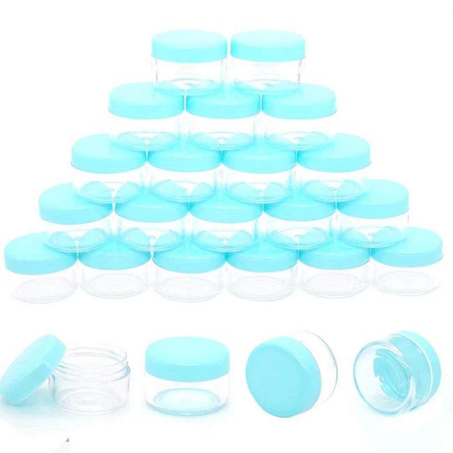 ZEJIA Tiny Sample Containers 3 Gram Sample Jars 100pcs Makeup Sample Containers with Lids