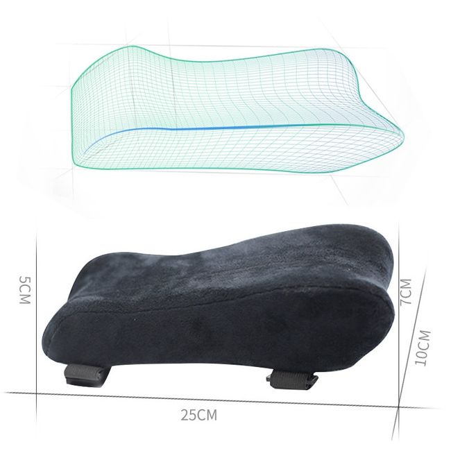 1pc Black Armrest Pad Office Chair Arm Covers Arm Rest Pillow Office Chair  Elbow Pillow Office Chair Armrest Covers Chair Armrest Elbow Support Stress  Reliever Cover Pad