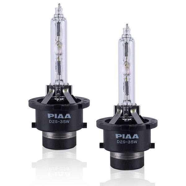 PIAA X7357 HID Headlight Replacement Bulb, 6,000K, Genuine Product, 3,000 lm, D2S, 12V Vehicles, Road Transport Vehicle Act Compliant, Compatible with Imported Cars, Pack of 2