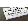 Personalized You Complete Me Sign – Wedding or Anniversary Gift