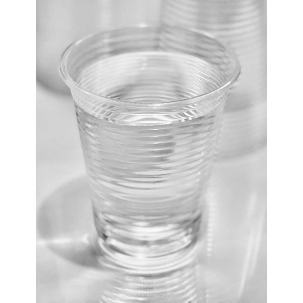 100 X Clear Plastic Cups 7oz Disposable Plastic Drinking Cups clear
