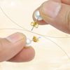 16 PCS Sterling Silver Earring Backs - Butterfly Backs, White Gold Plated, Sterling Silver