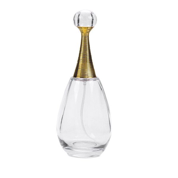 1 OZ Tear Drop Clear Glass Empty Perfume Bottle Refillable Atomizer Spray