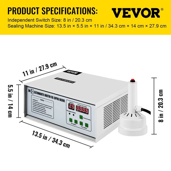 New Vevor Chamber Vacuum Sealer Bag Sealer 320mm