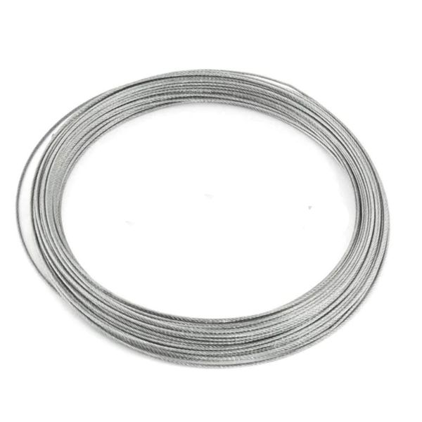 [Health Lief] Stainless Steel Wire Rope Wire Diameter 0.6 mm 0.8 mm 1.0 mm 1.2 mm 1.5 mm 2.0 mm 2.5 mm 3.0mm Steel Wire Wire SUS304 Rust Resistant 18-8 Stainless Steel General Purpose Wire 3.0mm 15m