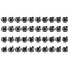 NoadaAuto 40pc Chrome Body Panel Trim Screw Kit Fits Conv Cpe -(Silver) -(Steel)