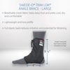 Swede-O Trim Lok Ankle Brace, Black - Large