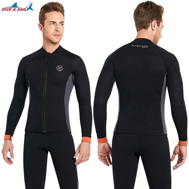  3Mm Neoprene Men Wetsuit Jacket and Pants for Men Warm