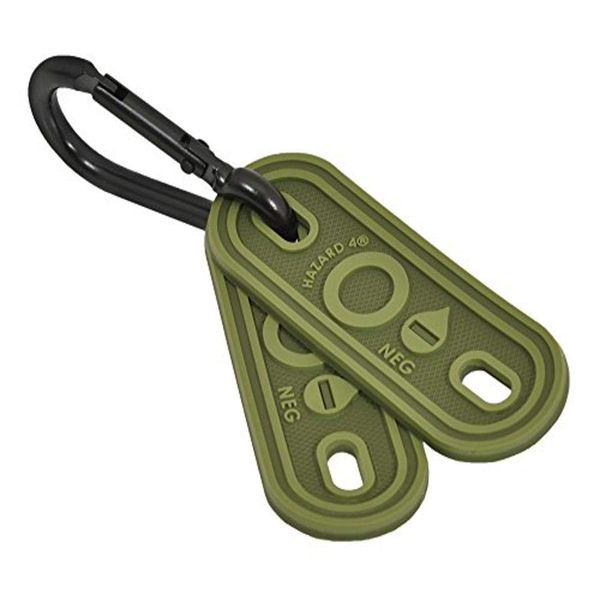 HAZARD 4 Blood-Type Lacer Tactical Multi-Position Marker (2-pack): O Negative - OD Green