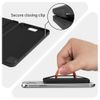 Sinjimoru Case, Black with Midnight Blue Band, Adhesive Wallet