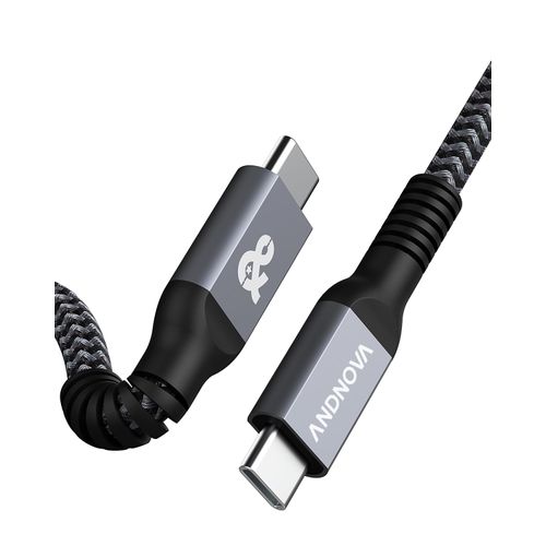 ANDNOVA USB C to USB C 3.2 Cable (6.6Ft/100W/20Gbps), USB C Monitor Cable, PD Fast Charging/Highspeed Data for iPhone 16 15 Pro Max MacBook Air Pro, Dell LG 4K 2K Type C Display Monitor SSD