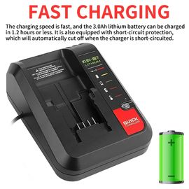 Li-Ion Battery Charger Fast Charge For Stanley Black And Decker 10.8V 18V  20V Model LBXR20 LBXR20B ASL186K ASL188K Tools 2A