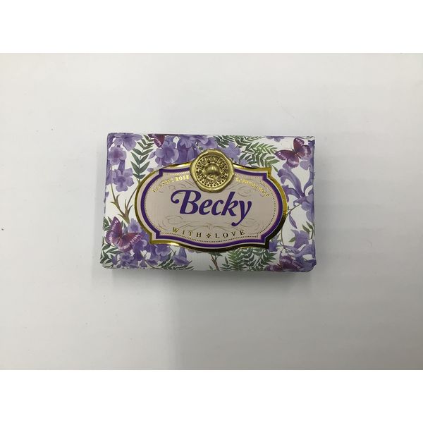 Becky - Gift Soap Bar For Her Birthday Rose Scent Mum Grandmother Cleanser Lather Present Girl