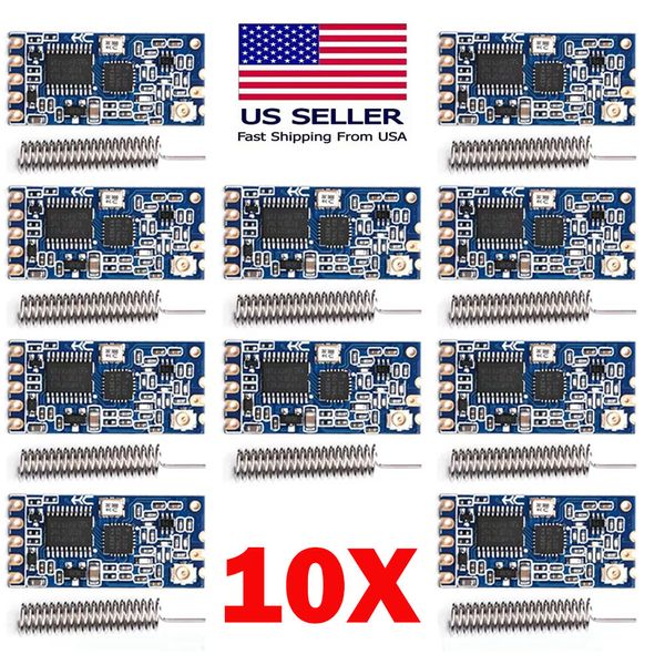10X 433Mhz HC-12 SI4463 Wireless Serial Port Module 1000m Replace Bluetooth HOT