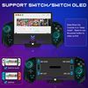 Switch Controller with Hall Joystick for Nintendo Switch/OLED, Wired Switch Pro Remote Controller with Turbo/4 Game Slot/Dual Motor, Handheld Joypad Replacement for Nintendo Switch Controller