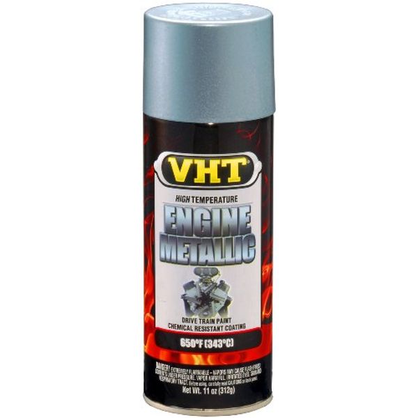 VHT SP403 Engine Metallic Titanium Silver Blue Paint Can - 11 oz.