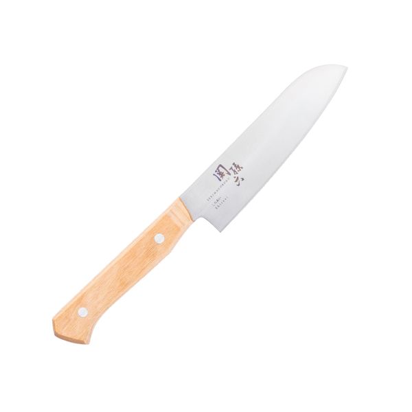 Kai KAI AB5481 Small Santoku Knife 5.7 inches (145 mm) Seki Magoroku Shirai Shirai White Wood Handle Molybdenum Vanadium Stainless Steel Knife Made in Japan