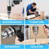 Cordless Right Angle Drill Adapter 90 Degree Adapter Drill with 3/8" Keyed Chuck