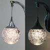Modern Crystal Bubble Wall Sconce 5W Dimmable LED Globe Light for Bedroom & Bath