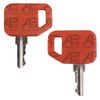 2x Ignition Key Replacement for John Deere Commercial Dozer Backhoe Loader Gator Skid Steer