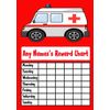 Ambulance Personalised Childrens Kids Chore Rota Task Reward Chart