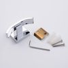 Kelelife Wall Mounted Robe Hook Brass Bathroom Double Towel Hook Chrome