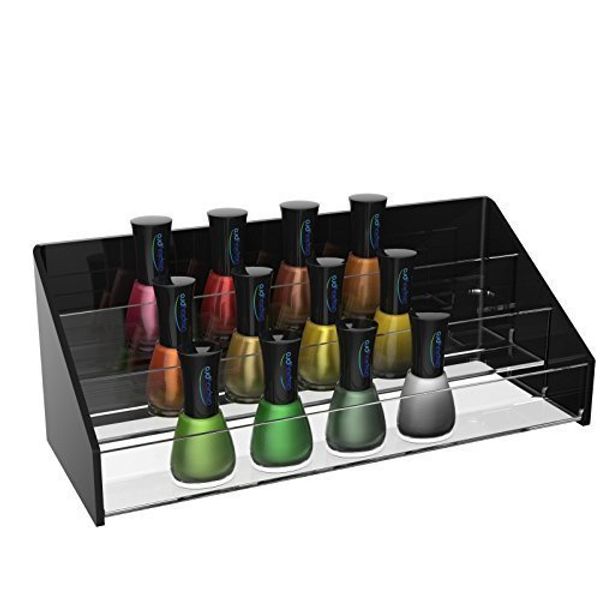 Acrylic Nail Varnish Polish Display Stand (Black)