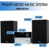 PHILIPS Stereo System Bluetooth with CD Player, MP3, USB, Audio In, FM Radio 18W