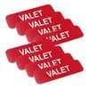 Valet 1 x 3" Name Tag, Red (10 Pack)