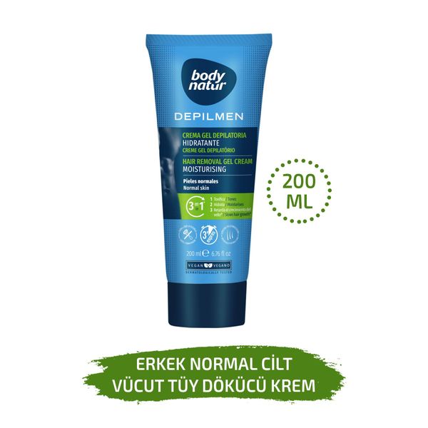 Normal Ciltli Erkekler Için Vücut Tüy Dökücü Krem - Hair Removal Cream Normal 200ml