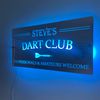 Personalised LED Darts Mirror | Light Up Darts Sign | Gift for Dad